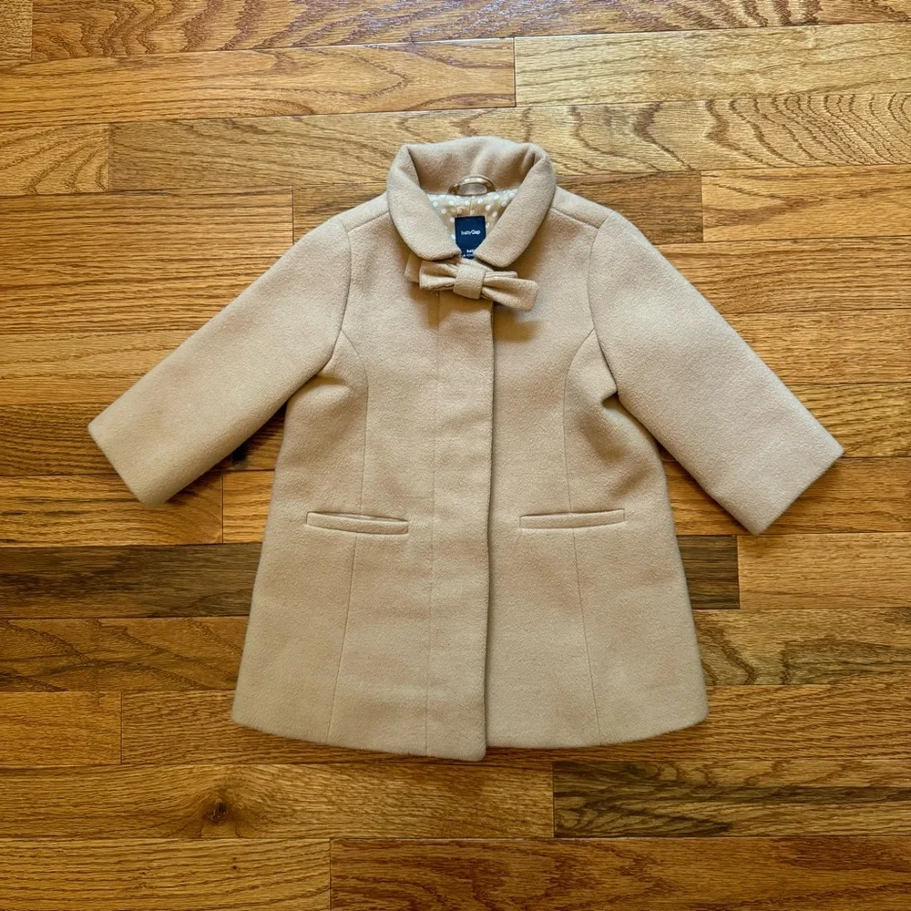 Baby Gap Deerfield Bow Peacoat size 6-12 month